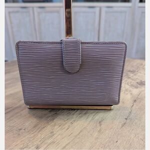 Vintage Purple Louis Vuitton Bifold-Kisslock Wallet.